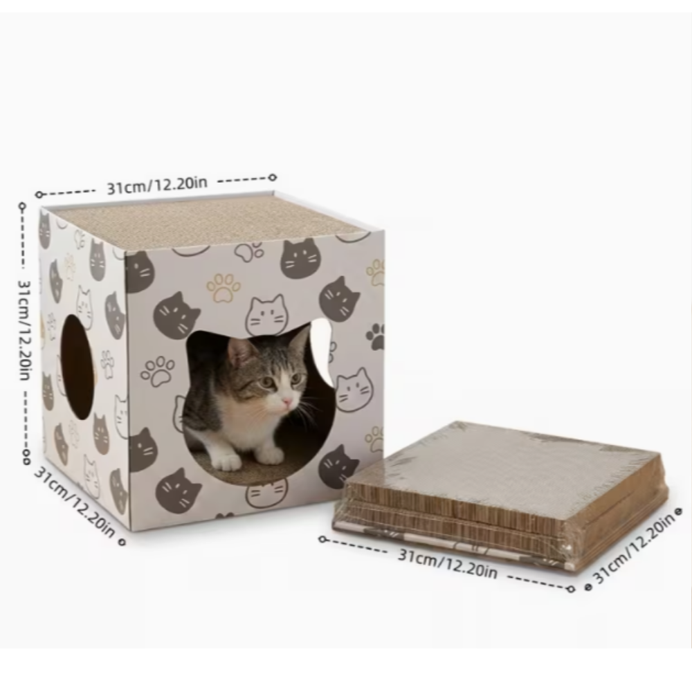 Modern Cat Cube 31x31cm
