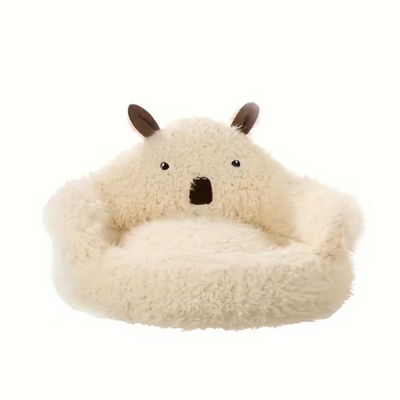Round Pet Bed White 50cm