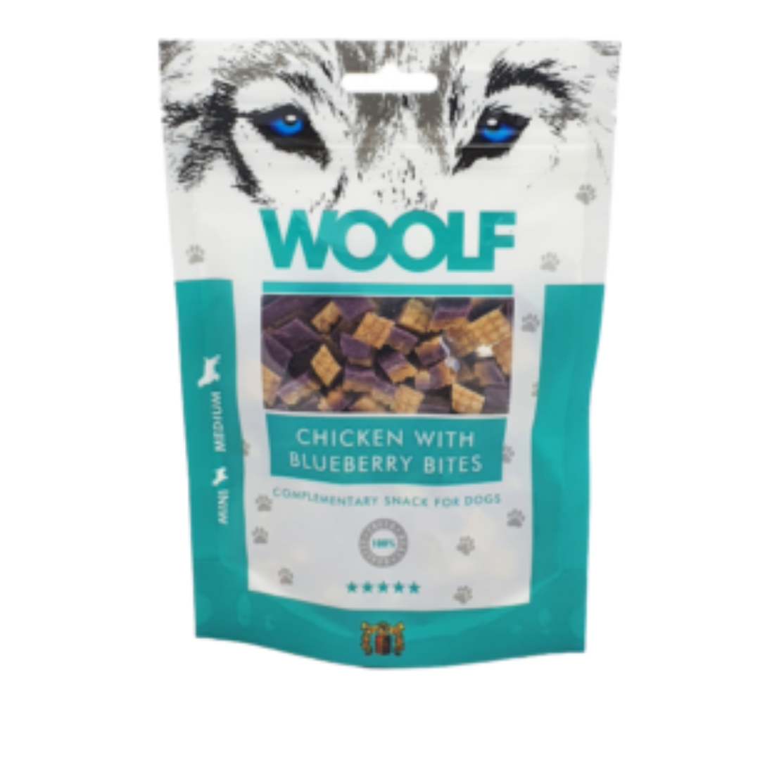 Woolf Chicken & Blueberry Bites 100g