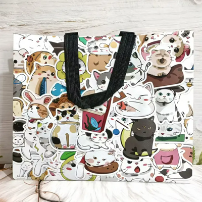Cartoon Cat Tote Bag