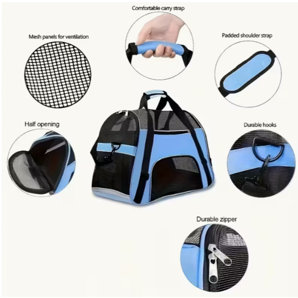 Small Soft Pet Carrier 37x26x25cm