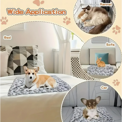 Super Soft Grey Pet Blanket 75 x 50cm