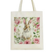 Chic Rabbit Canvas Tote Bag
