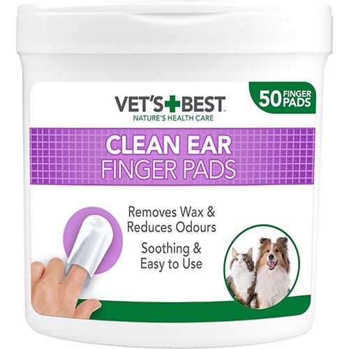 Vet's Best Aloe Vera Ear Wipes for Cats and Dogs