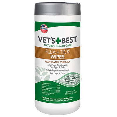 Vet's Best Flea and Tick Wipes for Cats and Dogs