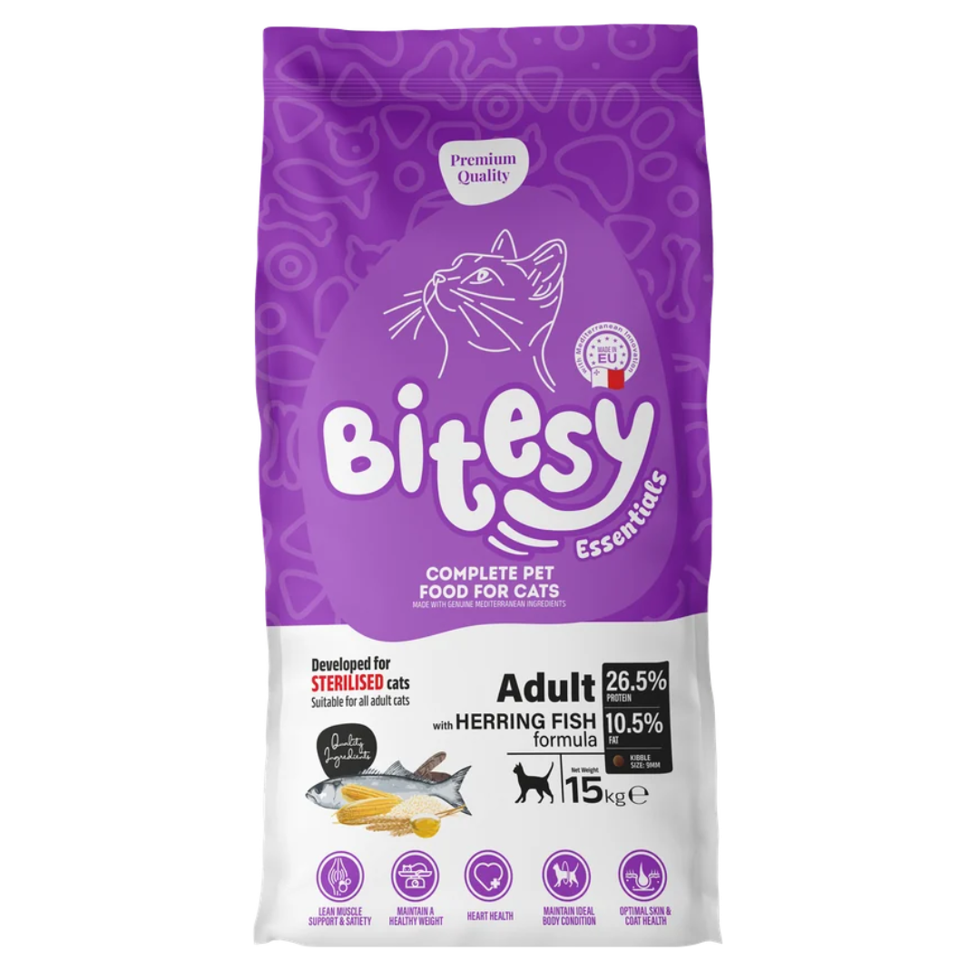 Bitesy Essentials Sterilised Cat Chicken 15kg