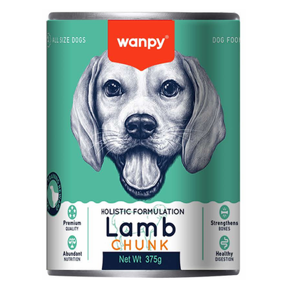 Wanpy Dog Lamb Chunks 375g