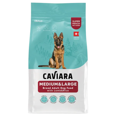 Caviara Dog Medium and Large Breed Lamb & Rice 12kg