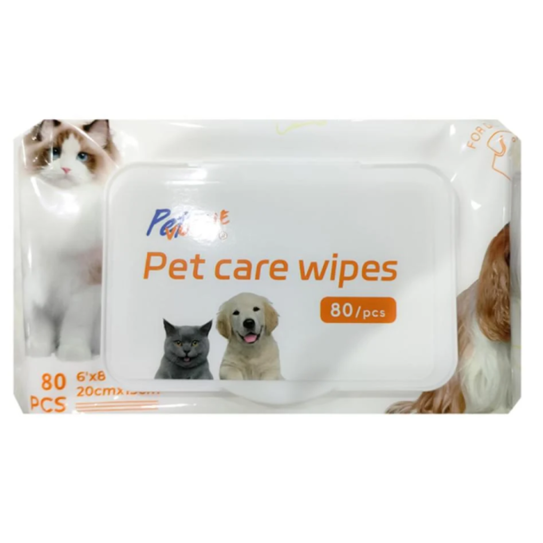 Pet Wet Wipes Unscented 80 Wipes