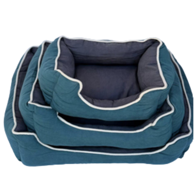 Turquoise Rectangular Pet Bed