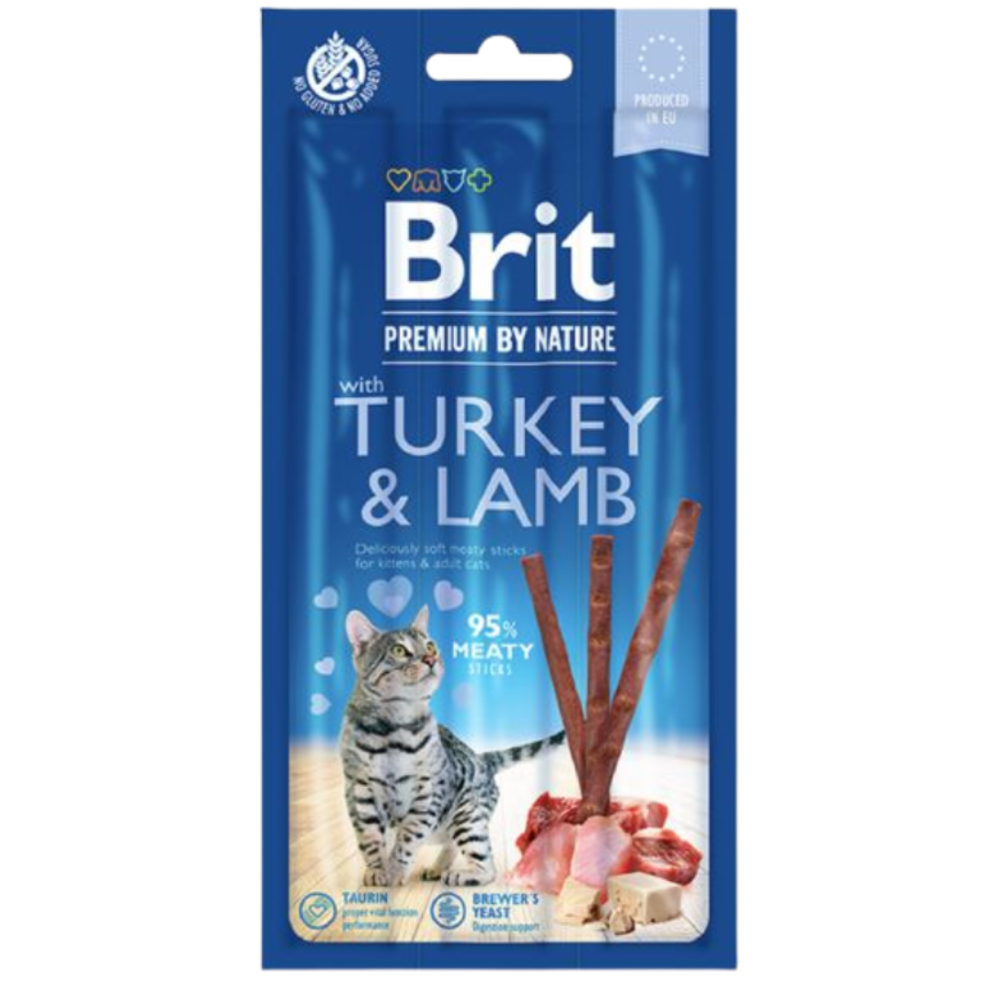 Brit Premium Cat Sticks Turkey & Lamb Pack of 3