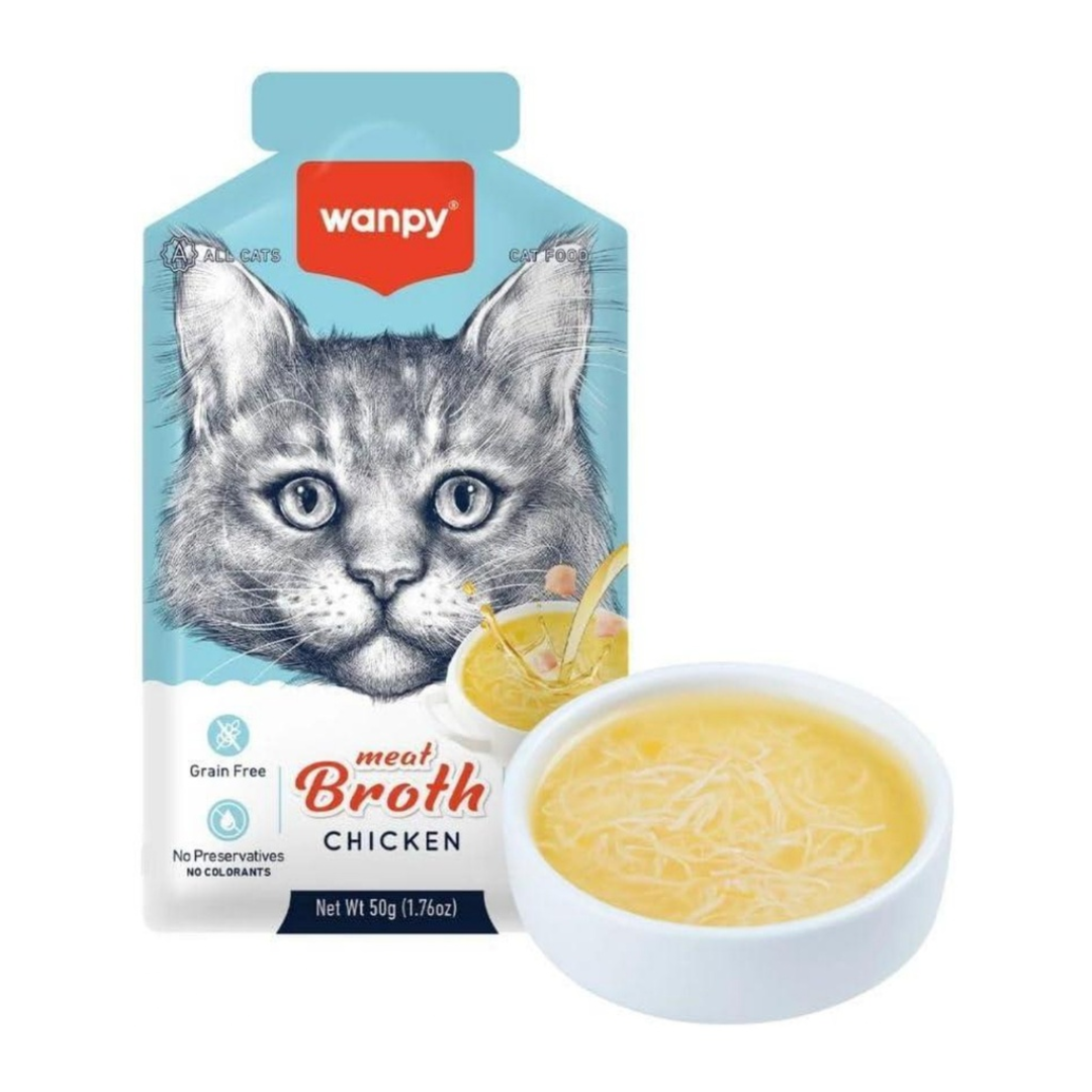 Wanpy Cat Meat Broth Chicken 50g