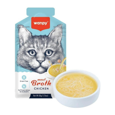 Wanpy Cat Meat Broth Chicken 50g
