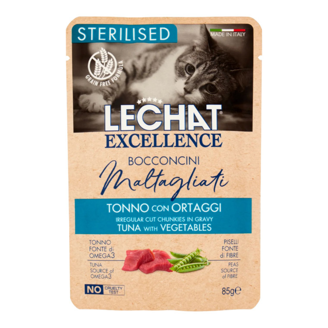 LeChat Excellence Cat Sterilised Tuna & Vegetables 85g