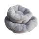 Plush Pet Bed Grey