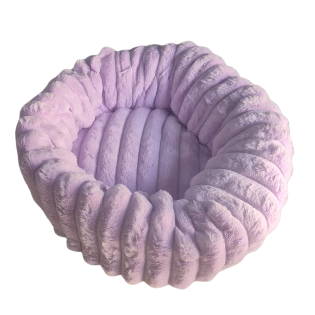 Round Pet Bed Purple 60x60cm