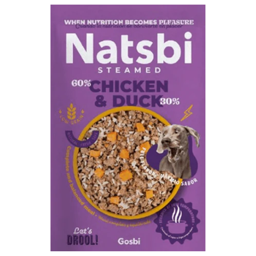 Natsbi Dog Steamed Chicken & Duck 500g