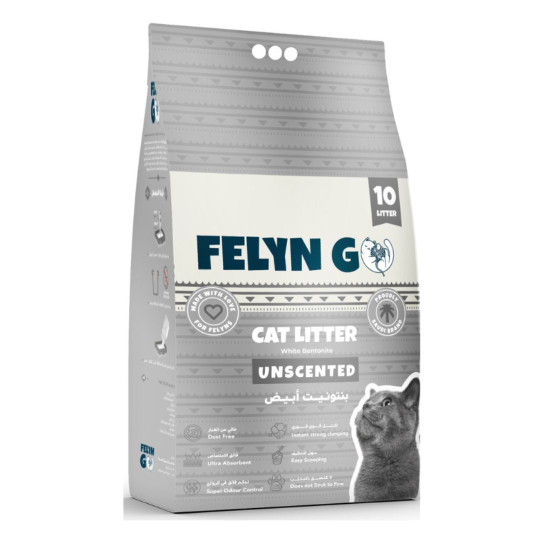 Felyn Go Cat Clumping Litter Unscented 10L