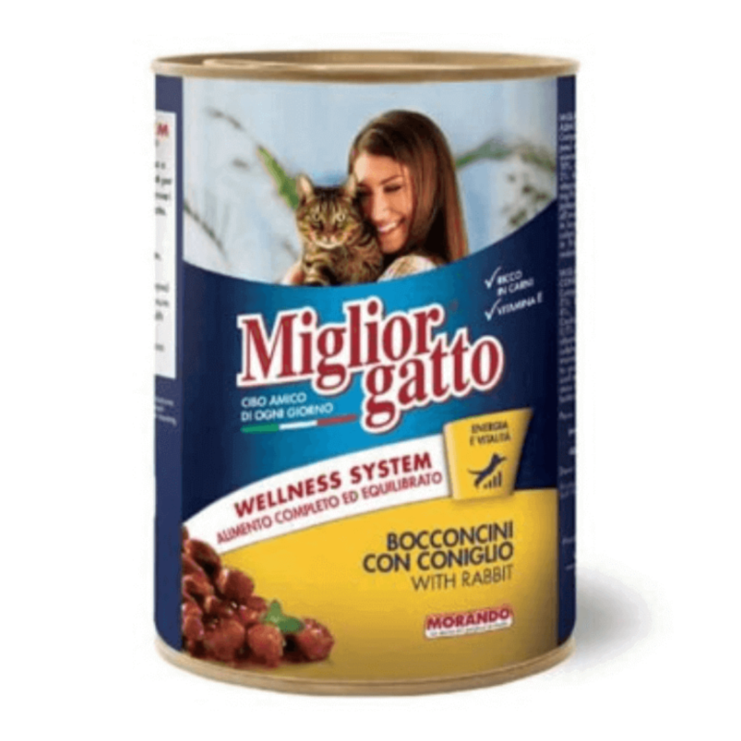 Migliorgatto Cat Rabbit Chunks 405g