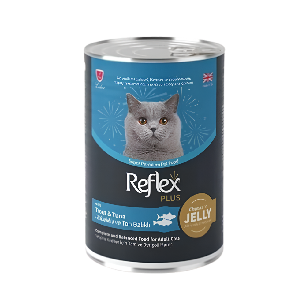 Reflex Plus Cat Trout & Tuna Chunks in Jelly 400g