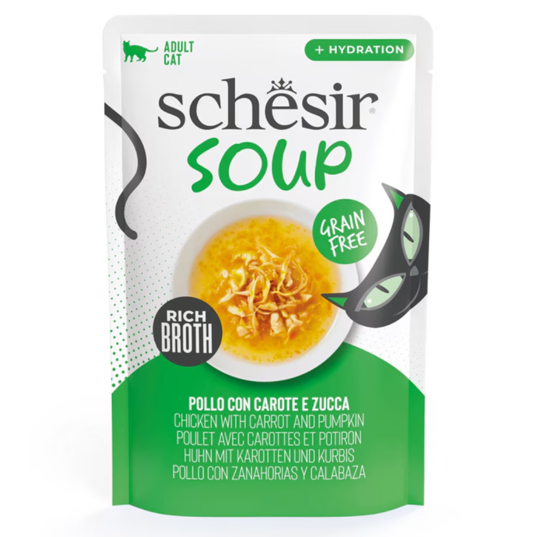 Schesir Cat Chicken with Carrot & Pumpkin Soup 40g