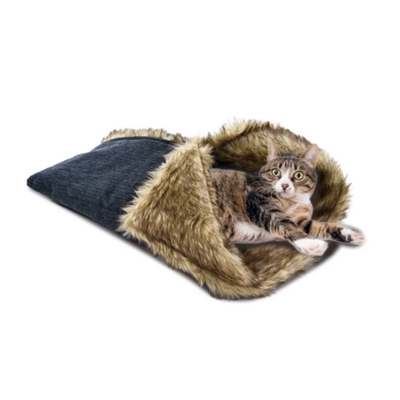 سرير قطط Go Hut باللون الرمادي مقاس 46 سم