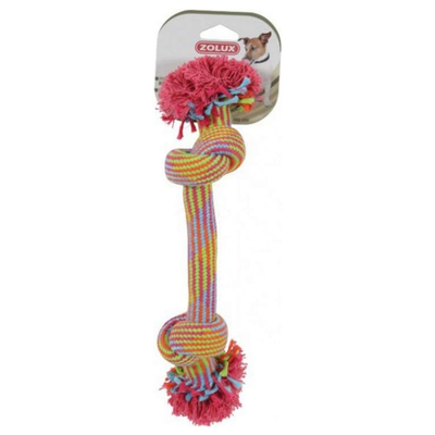 Zolux Coloured 2 Knot Rope Toy 30cm