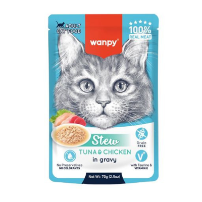 Wanpy Cat Tuna & Chicken Stew 70g