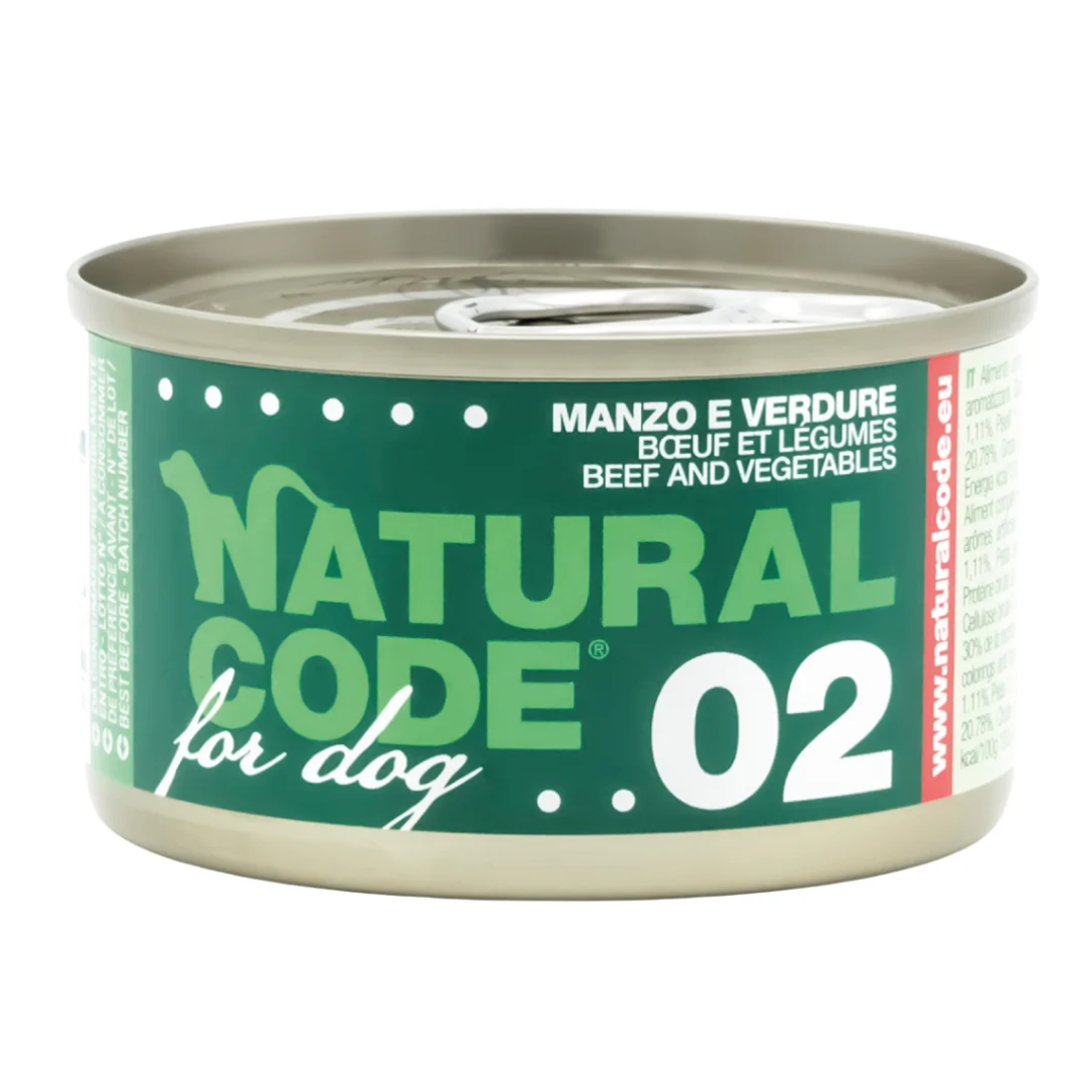 Natural Code Dog Beef & Vegetables 90g