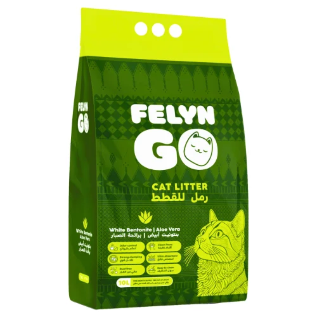 Felyn Go Cat Clumping Litter Aloe Vera 10L