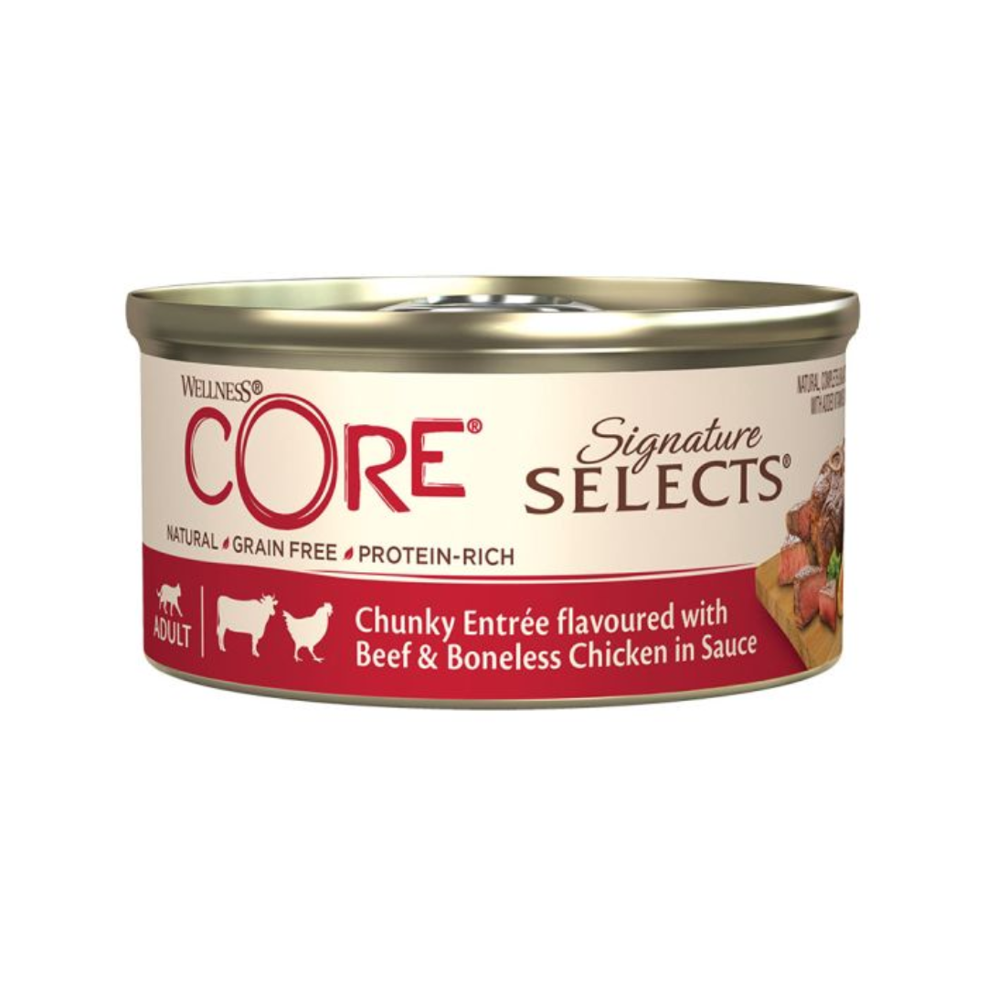 Wellness Core Cat Chunky Beef with Chicken in Sauce 79g