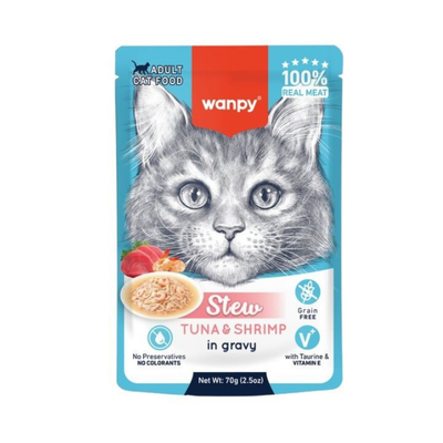 Wanpy Cat Tuna & Shrimp Stew 70g