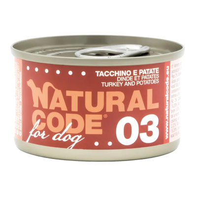 Natural Code Dog Turkey & Potatoes 90g