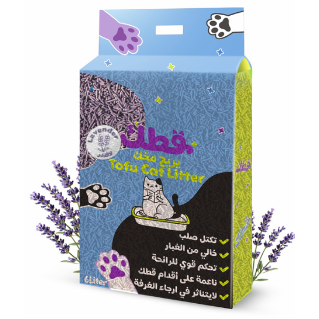 Qottak Soya Clump Cat Litter Lavender 6L