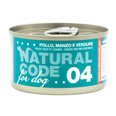 Natural Code Dog Chicken, Beef & Vegetables 90g
