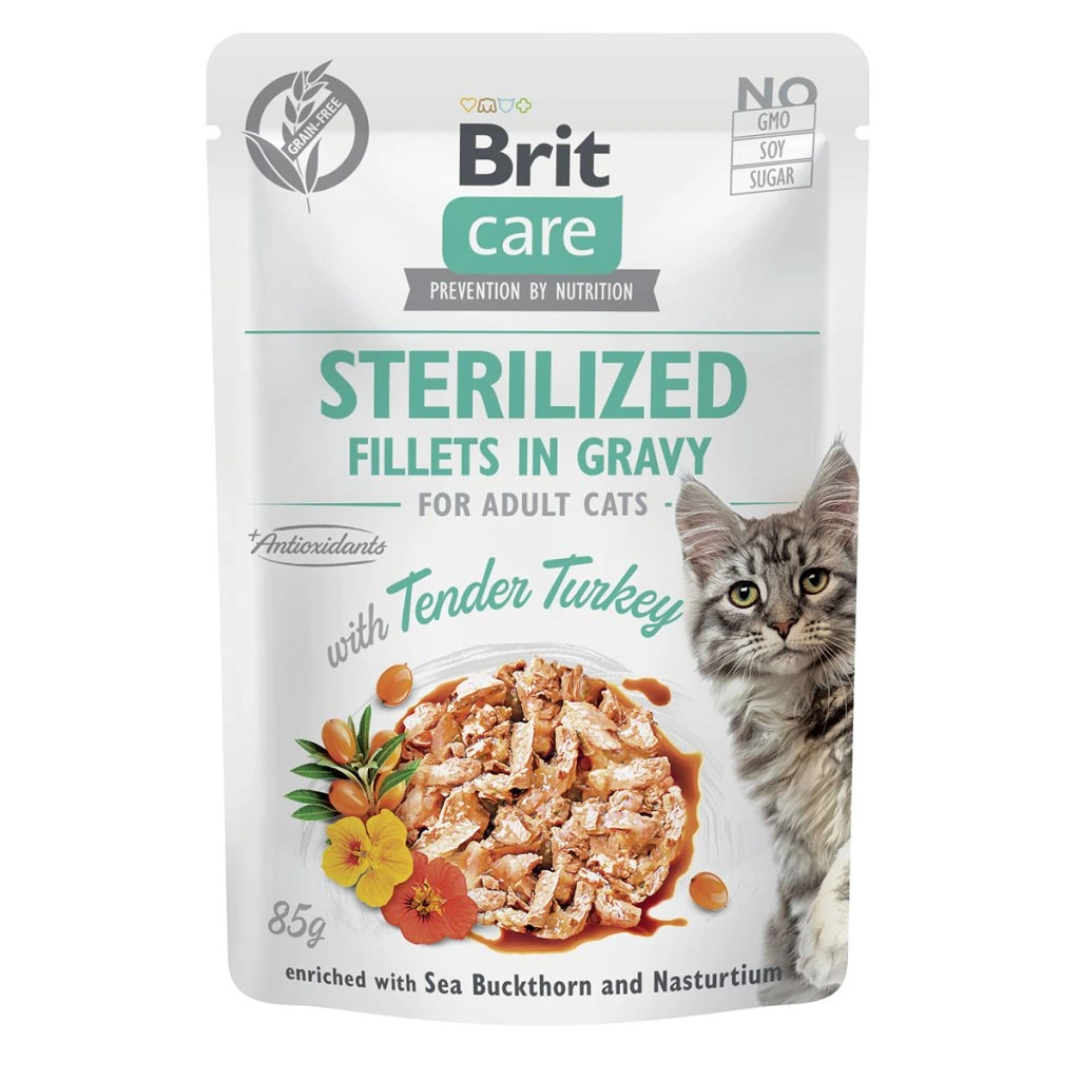 Brit Care Sterilised Cat Turkey in Jelly 85g