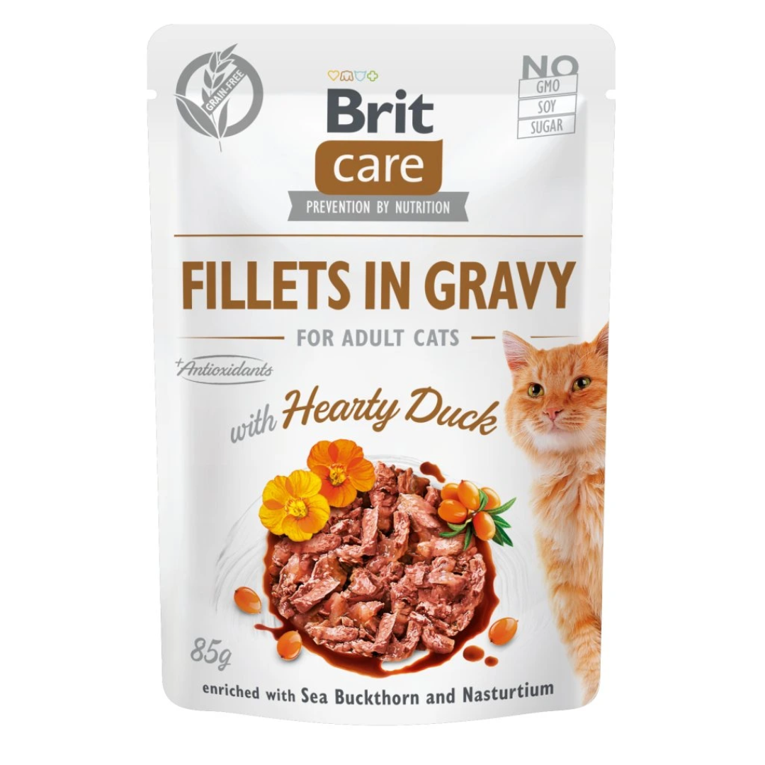 Brit Care Fillets Cat Duck in Gravy 85g