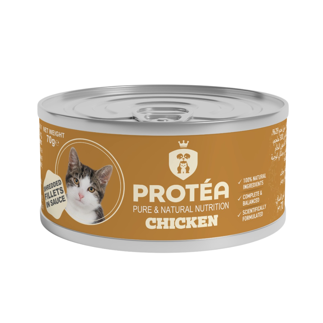 Protea Cat Chicken Fillets in Gravy 70g