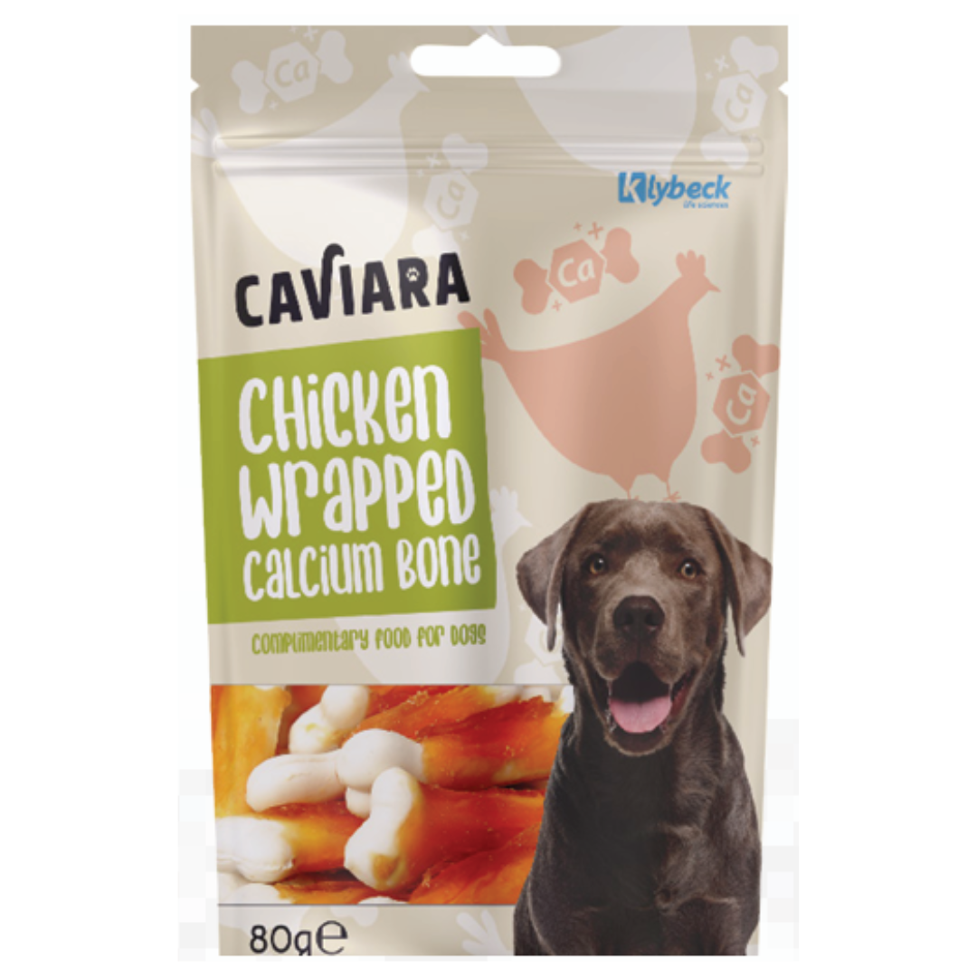 Caviara Dog Chicken Calcium Bones 80g