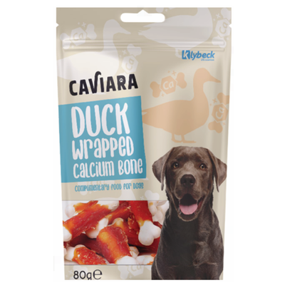 Caviara Dog Duck Calcium Bones 80g