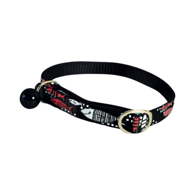 Zolux Sardine Black Cat Collar with Bell