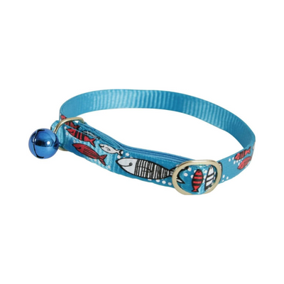 Zolux Sardine Blue Cat Collar with Bell