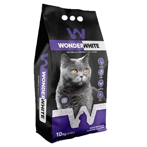 Wonder White Clumping Cat Litter Lavender 10kg