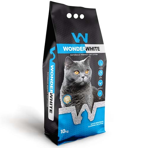 Wonder White Clumping Cat Litter Unscented 10kg