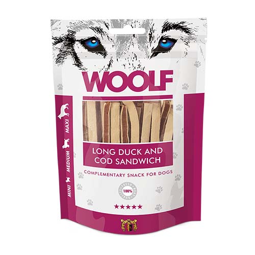 Woolf Duck & Cod Treats 100g