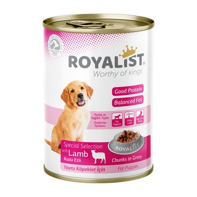 Royalist Puppy Lamb Chunks in Gravy 400g