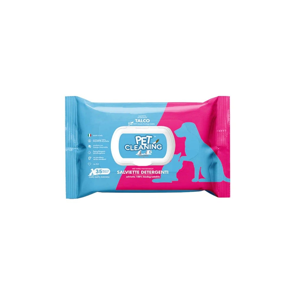 Pet Cleaning Wipes Talco 35 Wipes