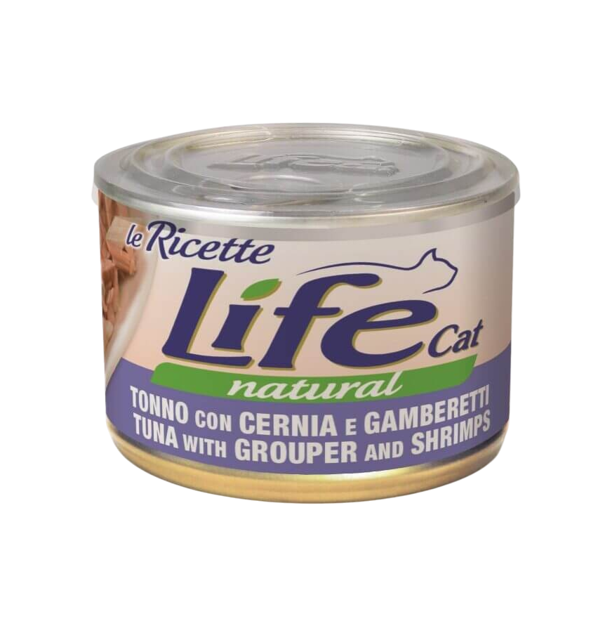 Life Cat Tuna & Grouper with Shrimps 150g