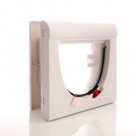 Staywell White 4-Way Magnetic Pet Door (Max. 16cm shoulder width)