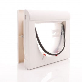 Staywell White 4-Way Magnetic Pet Door (Max. 16cm shoulder width)